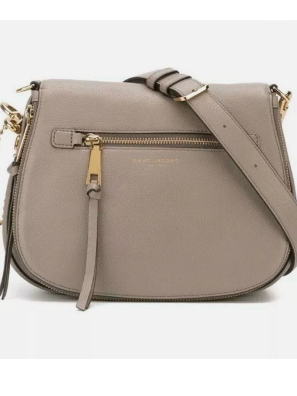 beige Marc Jacobs Recruit Nomad leather crossbody bag